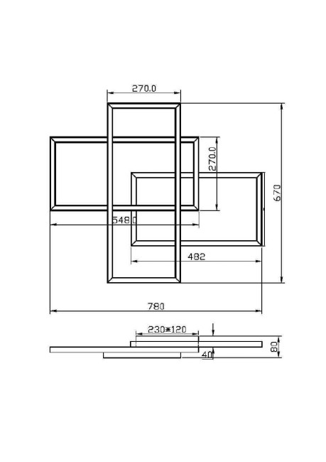 Потолочная люстра Maytoni Line MOD016CL-L80BK Потолочная люстра Maytoni Line MOD016CL-L80BK