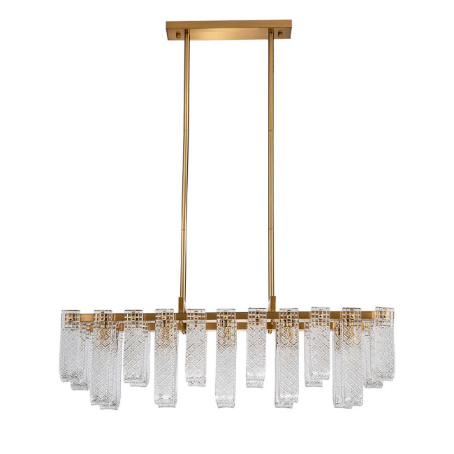 Люстра на штанге Indigo Brina 12027/10PL Brass V000367 Люстра на штанге Indigo Brina 12027/10PL Brass V000367