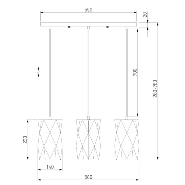 Подвесной светильник Eurosvet Reprise 50145/3 белый Подвесной светильник Eurosvet Reprise 50145/3 белый