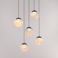 Подвесной светильник MD25030003-5A matt black/clear Подвесной светильник MD25030003-5A matt black/clear