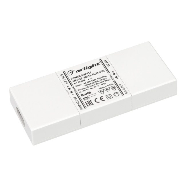 Блок питания Arlight ARV-SP-24012-Flat-PFC (24V, 0.5A, 12W) 033258 Блок питания Arlight ARV-SP-24012-Flat-PFC (24V, 0.5A, 12W) 033258