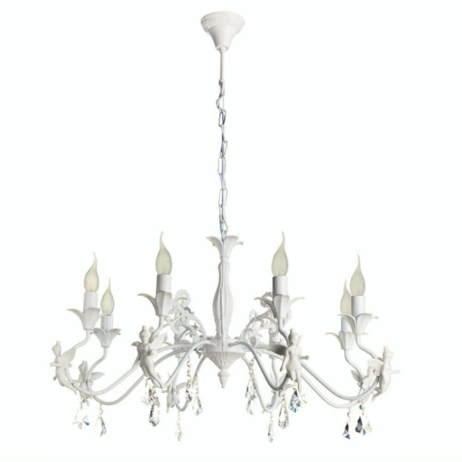 Подвесная люстра Arte Lamp Angelina A5349LM-8WH Подвесная люстра Arte Lamp Angelina A5349LM-8WH