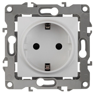 Розетка 2P+E Schuko Эра 12-2001-01 Б0014681 Розетка 2P+E Schuko Эра 12-2001-01 Б0014681