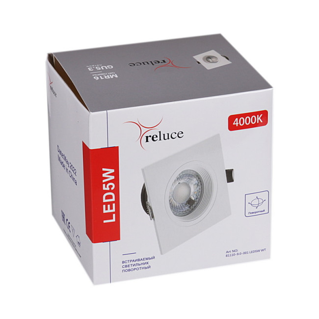 Точечный светильник Reluce 81110-9.0-001 LED5W WT Точечный светильник Reluce 81110-9.0-001 LED5W WT
