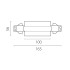 Питание центральное встраиваемое к треку 5030xx-R Lightstar Quattro 503187-RPS Питание центральное встраиваемое к треку 5030xx-R Lightstar Quattro 503187-RPS