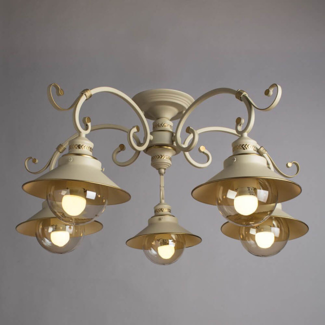 Потолочная люстра Arte Lamp 7 A4577PL-5WG Потолочная люстра Arte Lamp 7 A4577PL-5WG