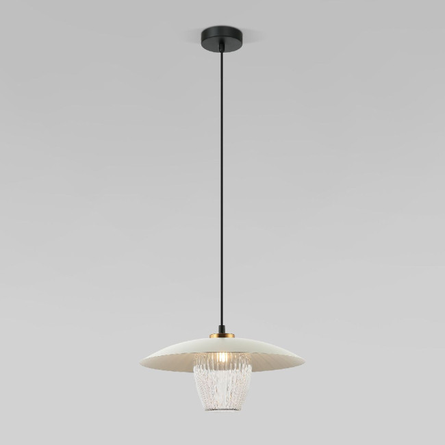 Подвесной светильник Eurosvet Kamari 50259/1 белый/прозрачный a064948 Подвесной светильник Eurosvet Kamari 50259/1 белый/прозрачный a064948