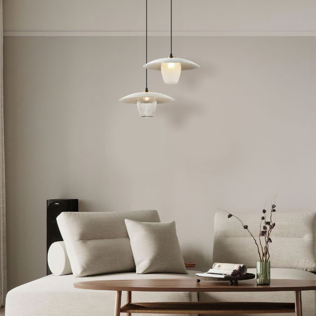 Подвесной светильник Eurosvet Kamari 50259/1 белый/прозрачный a064948 Подвесной светильник Eurosvet Kamari 50259/1 белый/прозрачный a064948