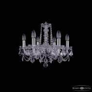 Подвесная люстра Bohemia Ivele Crystal 1402/6/160 Ni Leafs