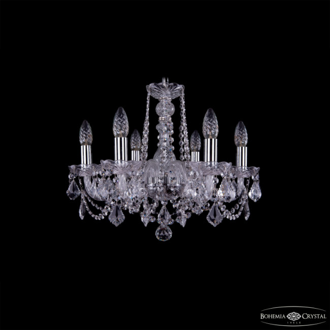Подвесная люстра Bohemia Ivele Crystal 1402/6/160 Ni Leafs