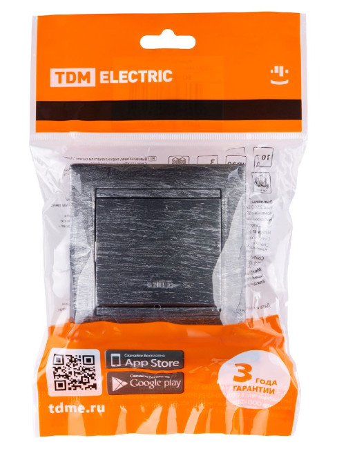 Выключатель одноклавишный с подсветкой Лама TDM Electric SQ1815-0646 Выключатель одноклавишный с подсветкой Лама TDM Electric SQ1815-0646