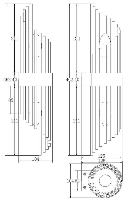 Настенный светильник Maytoni Frame MOD174WL-02G