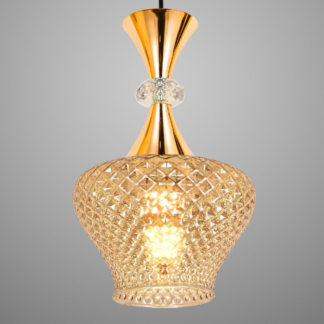 Подвесная люстра Reluce 09004-0.9-05 AMBER Подвесная люстра Reluce 09004-0.9-05 AMBER