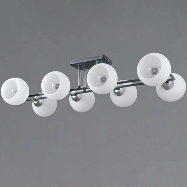 Потолочная люстра Illumico IL0791-8CSQ-25 BK CR TRENTO Потолочная люстра Illumico IL0791-8CSQ-25 BK CR TRENTO