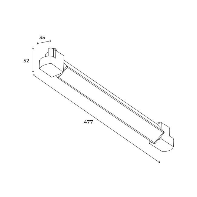 Трековый однофазный светильник Hesby Lighting Skylite HSBL_0049 Трековый однофазный светильник Hesby Lighting Skylite HSBL_0049