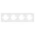 Рамка пластиковая на 4 поста Arlight FRM-TENDO-PL-4-WH 053847 Рамка пластиковая на 4 поста Arlight FRM-TENDO-PL-4-WH 053847
