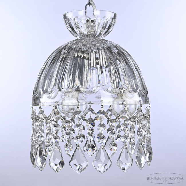 Подвесной светильник Bohemia Ivele Crystal 5478/22 Ni Clear/M-1H Leafs Подвесной светильник Bohemia Ivele Crystal 5478/22 Ni Clear/M-1H Leafs