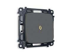 Комплект механизма 1-кл проходного выключателя с подсветкой Ambrella Volt Omega MO902030