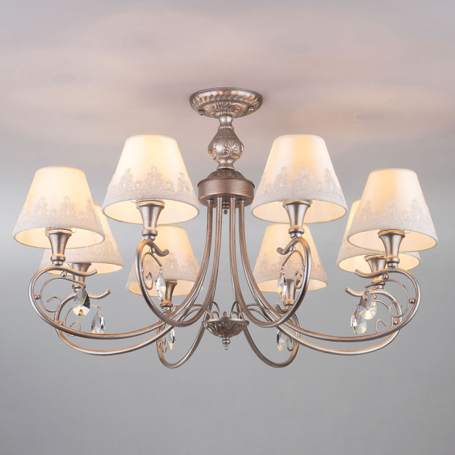 Потолочная люстра Eurosvet Incanto 60069/8 серебро Потолочная люстра Eurosvet Incanto 60069/8 серебро