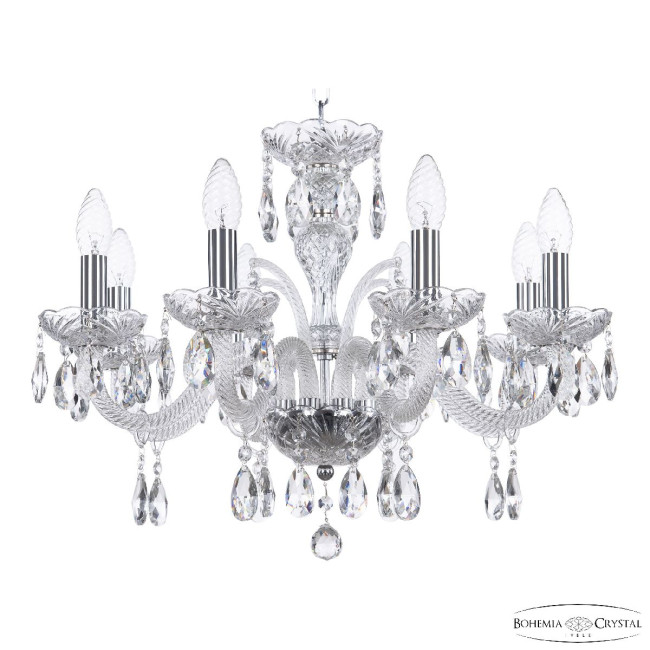 Подвесная люстра Bohemia Ivele Crystal 118/8/195 Ni Подвесная люстра Bohemia Ivele Crystal 118/8/195 Ni