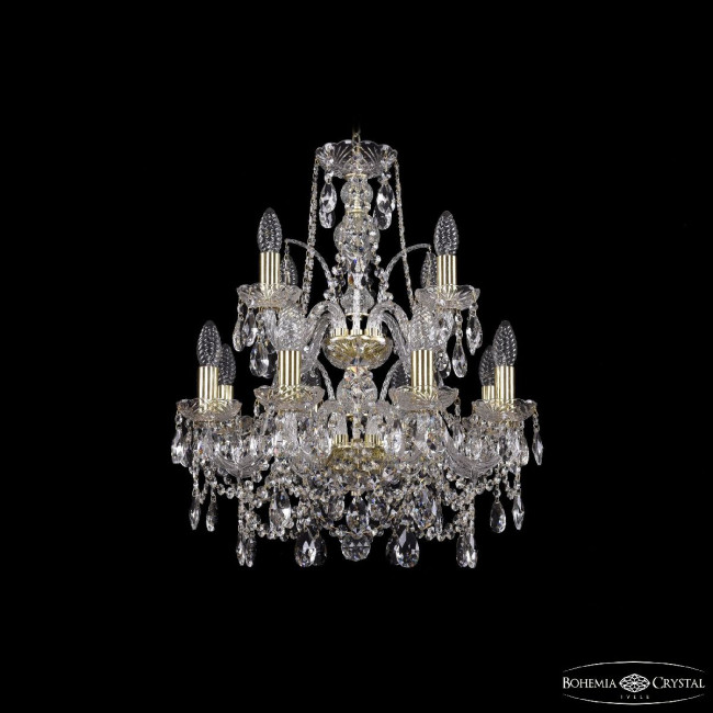 Подвесная люстра Bohemia Ivele Crystal 1411/8+4/160/2d G Подвесная люстра Bohemia Ivele Crystal 1411/8+4/160/2d G