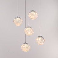 Подвесной светильник MD25030003-5A chrome/clear Подвесной светильник MD25030003-5A chrome/clear