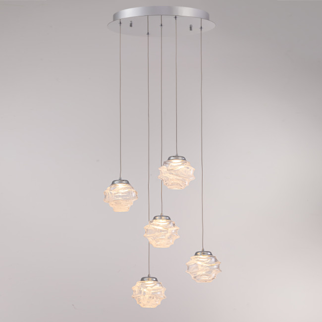 Подвесной светильник MD25030003-5A chrome/clear Подвесной светильник MD25030003-5A chrome/clear