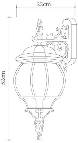 Уличный настенный светильник Arte Lamp Atlanta A1042AL-1BN Уличный настенный светильник Arte Lamp Atlanta A1042AL-1BN