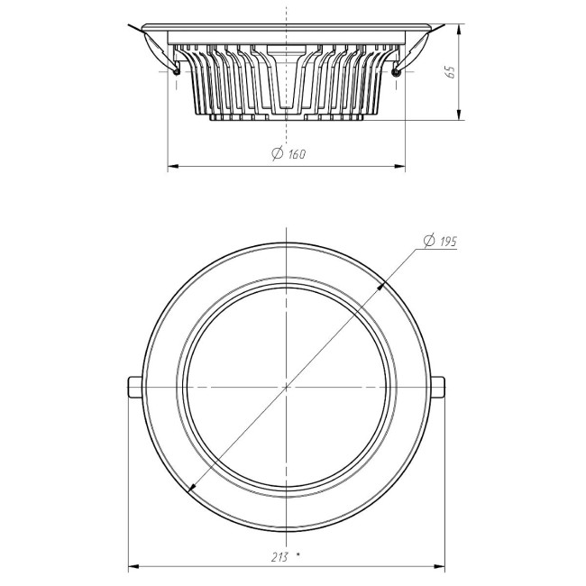 Встраиваемый светильник Эра SDL-10-90-40K-W25 Б0049708