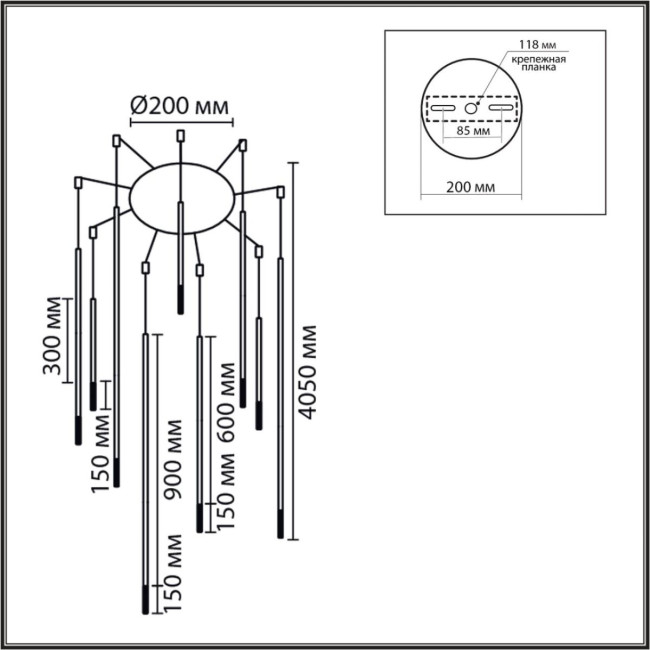 Подвесная люстра Lumion Ledio Stick 8400/27L Подвесная люстра Lumion Ledio Stick 8400/27L