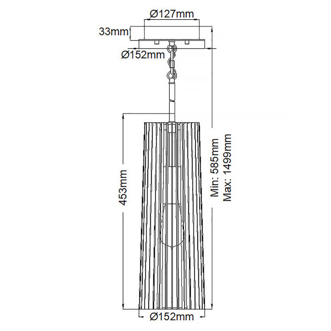 Подвесной светильник Kichler Linara QN-LINARA-P-BK
