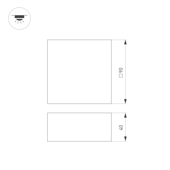 Встраиваемый светильник Arlight DL-GRIGLIATO-S90x90-12W Warm3000 (WH, 90 deg, 230) 038332 Встраиваемый светильник Arlight DL-GRIGLIATO-S90x90-12W Warm3000 (WH, 90 deg, 230) 038332