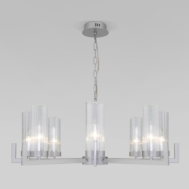 Подвесная люстра Eurosvet Arganie 60133/8 серебро