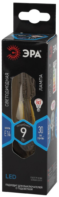 Лампа светодиодная Эра E14 9W 4000K F-LED BXS-9W-840-E14 Б0047005