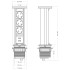 Блок розеток 105W (3 секции и 2 USB) Mebax 00-00001162 Блок розеток 105W (3 секции и 2 USB) Mebax 00-00001162