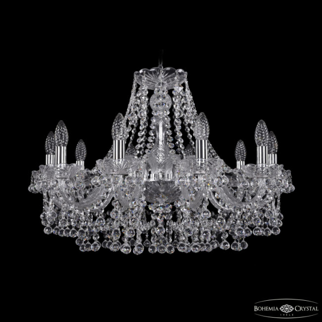 Подвесная люстра Bohemia Ivele Crystal 1409/10/240 Ni Подвесная люстра Bohemia Ivele Crystal 1409/10/240 Ni
