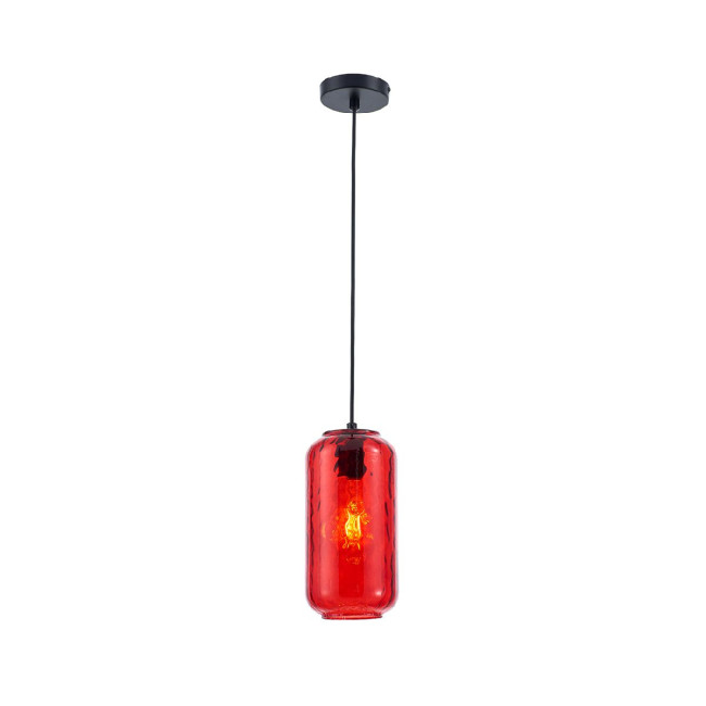 Подвесной светильник Escada Rise 10177/1S Black/Red Подвесной светильник Escada Rise 10177/1S Black/Red