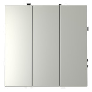 Выключатель трехклавишный Voltum S70 VLS030105 (сталь)