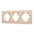 Рамка на 3 поста алюминиевая Arlight FRM-AKIRY-SFAL-3-GD 049742 Рамка на 3 поста алюминиевая Arlight FRM-AKIRY-SFAL-3-GD 049742