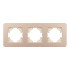 Рамка на 3 поста алюминиевая Arlight FRM-AKIRY-SFAL-3-GD 049742 Рамка на 3 поста алюминиевая Arlight FRM-AKIRY-SFAL-3-GD 049742