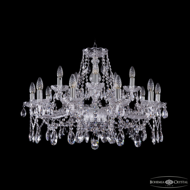 Подвесная люстра Bohemia Ivele Crystal 1413/10+5/300 Ni