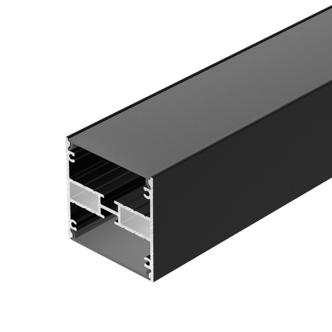 Алюминиевый профиль Arlight LINE-5050-DUAL-2000 ANOD BLACK 045652 Алюминиевый профиль Arlight LINE-5050-DUAL-2000 ANOD BLACK 045652