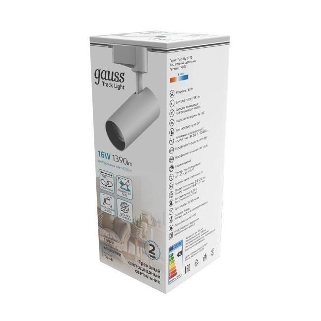 Трековый светодиодный светильник Gauss Track Light Led TR066 Трековый светодиодный светильник Gauss Track Light Led TR066