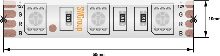 Светодиодная лента SWG SWG560-24-14.4-RGB-68-M 013189