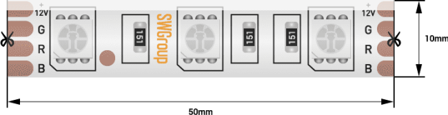 Светодиодная лента SWG SWG560-24-14.4-RGB-68-M 013189 Светодиодная лента SWG SWG560-24-14.4-RGB-68-M 013189