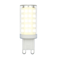 Лампа светодиодная (UL-00006488) Uniel G9 9W 3000K прозрачная LED-JCD-9W/3000K/G9/CL GLZ09TR Лампа светодиодная (UL-00006488) Uniel G9 9W 3000K прозрачная LED-JCD-9W/3000K/G9/CL GLZ09TR