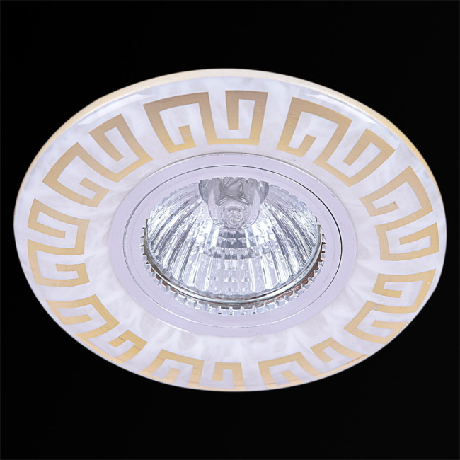 Встраиваемый светильник Reluce 09504-9.0-001MN MR16+LED3W WH/GD Встраиваемый светильник Reluce 09504-9.0-001MN MR16+LED3W WH/GD