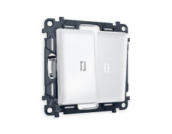 Комплект механизма 2-кл выключателя с подсветкой Ambrella Volt Alfa MA124015