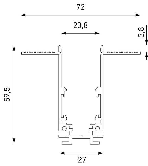 Шинопровод встраиваемый Lumker SY-LINK-20T2-2.5-BL 019296 Шинопровод встраиваемый Lumker SY-LINK-20T2-2.5-BL 019296