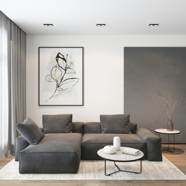 Встраиваемый светильник Denkirs Flat DK2092-BK Встраиваемый светильник Denkirs Flat DK2092-BK